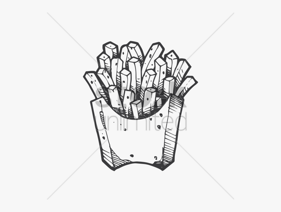 Fries Drawinhg Clipart French Fries Drawing Clip Art - French Fries Drawing Png, Transparent Clipart