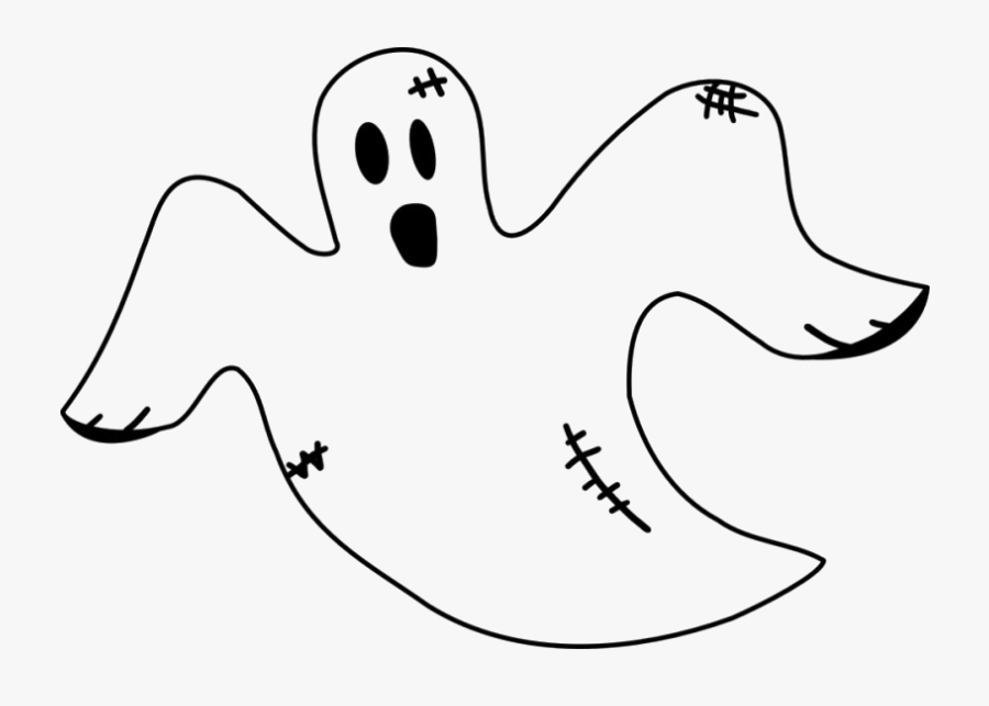 Halloween Ghost Png Transparent Image - Ghost Pictures To Colour, Transparent Clipart