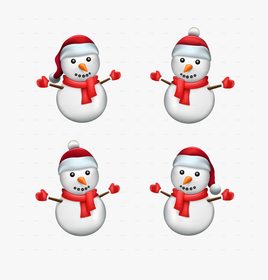 Decoration Clipart Snowman - Snowman Santa Transparent, Transparent Clipart