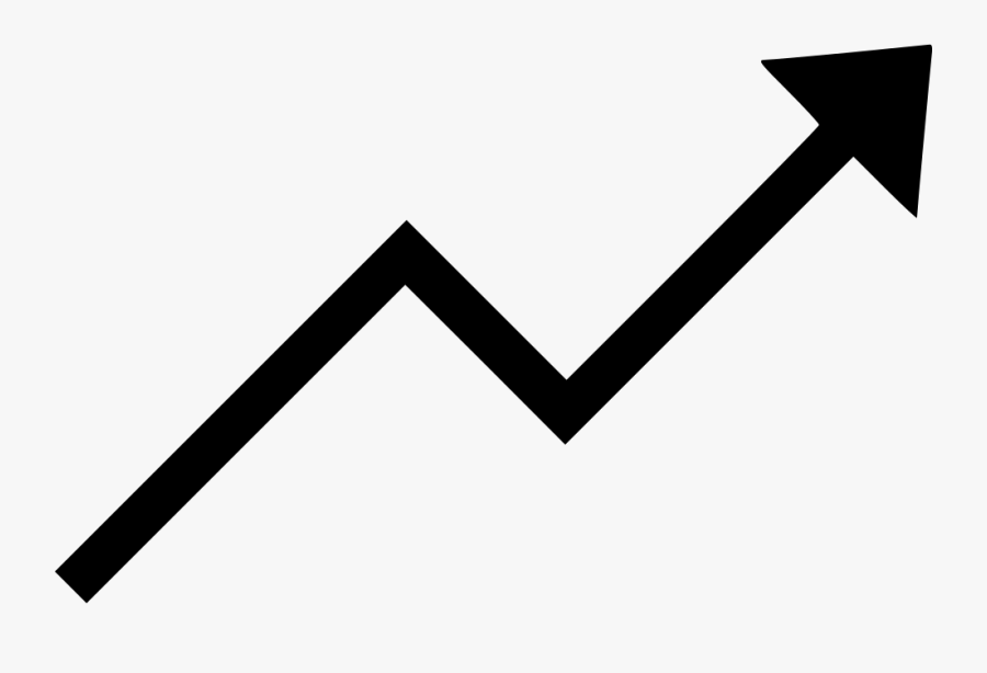 Clip Art Trending Increase Svg Png - Arrow Going Up Png, Transparent Clipart