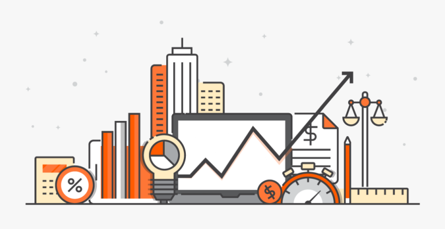 Transparent Increase Sales Png - Flat Line Color Banners, Transparent Clipart