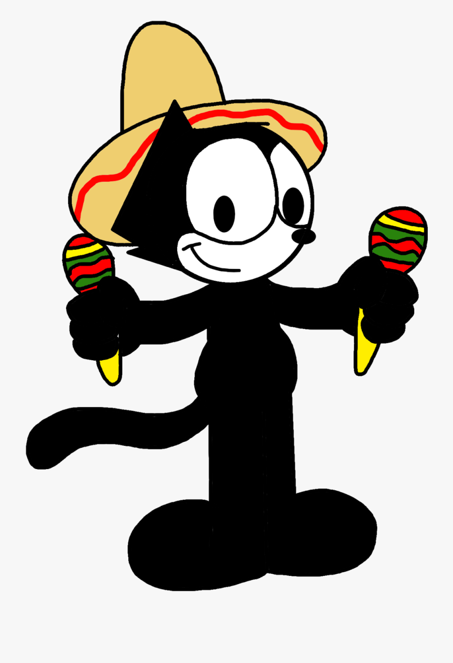 Transparent Mexico Outline Png - Felix The Cat Mexico, Transparent Clipart