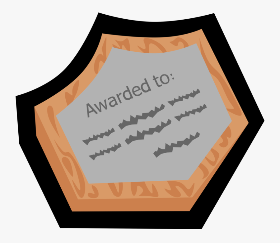 Achievement Award Plaque Illustration , Free Transparent Clipart