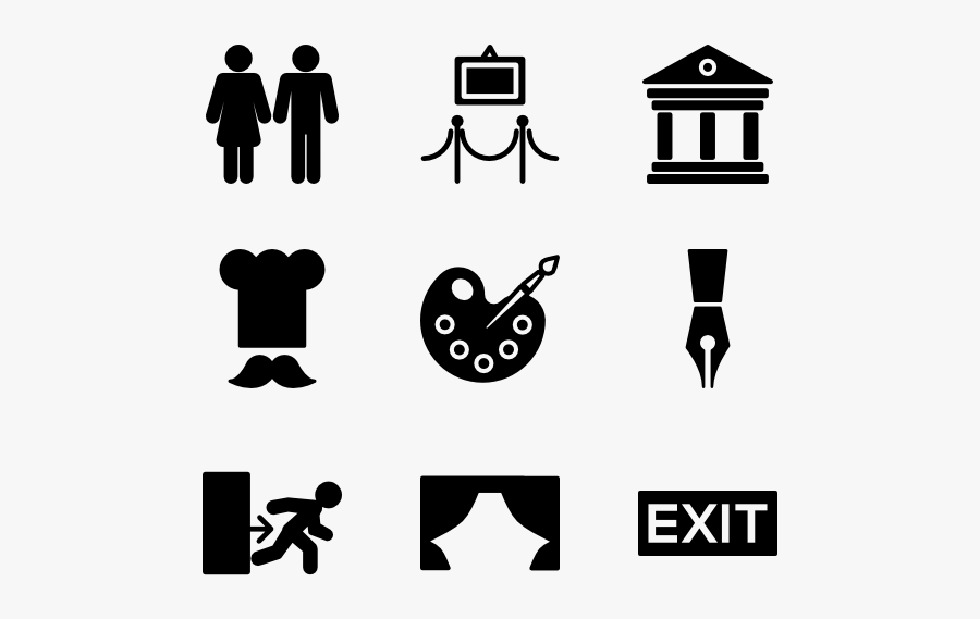 Museums Icon Packs, Transparent Clipart
