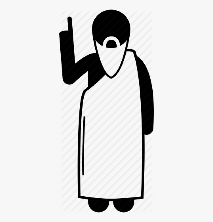 Philosopher Icon, Transparent Clipart