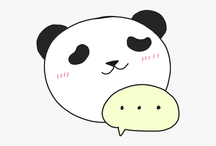 Panda Doodle For Panda Philosophy - Cartoon, Transparent Clipart