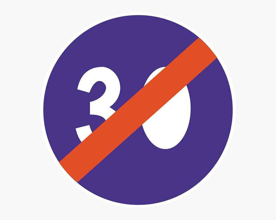 Symbol, Car, End, Road, Speed, Fast, Travel - Circle, Transparent Clipart