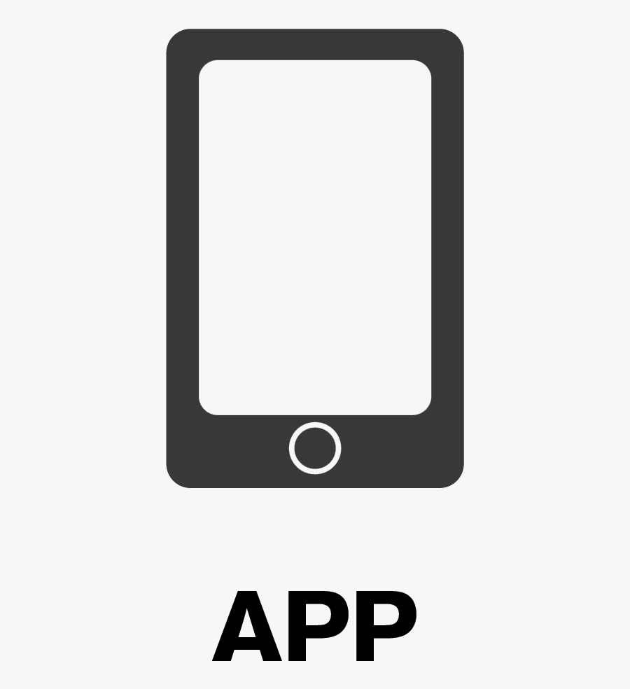 Flat Icon Set For Web And Mobile App Vector - Mobile Device, Transparent Clipart