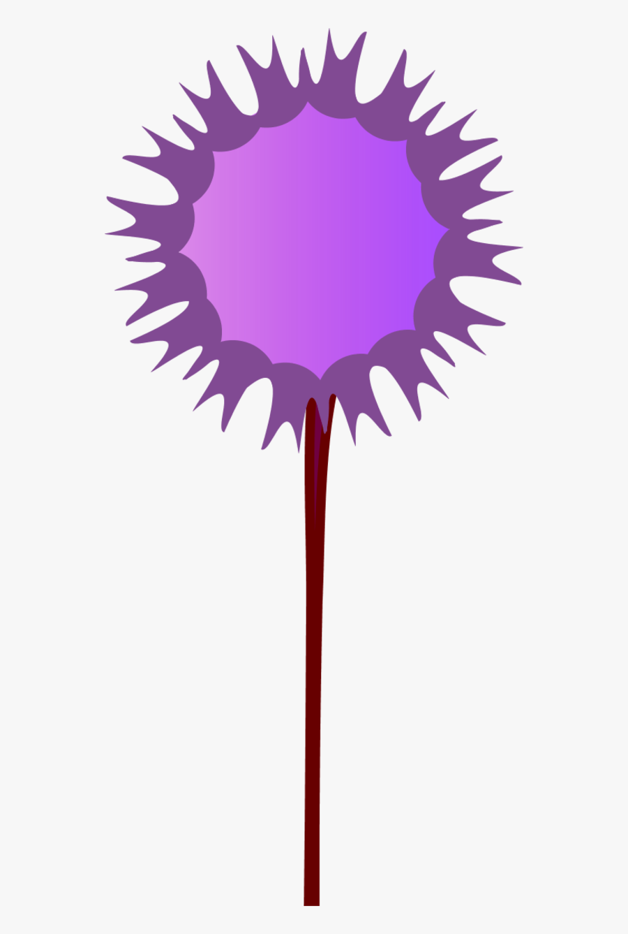 Thistle Flower - Clip Art, Transparent Clipart