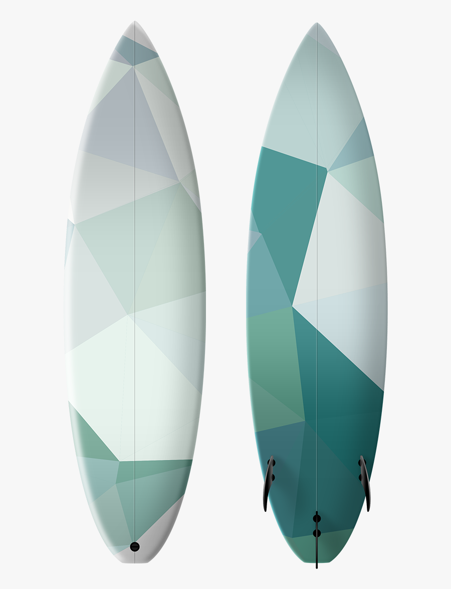 Surfing Board Png Image - Geometric Surfboard Design, Transparent Clipart