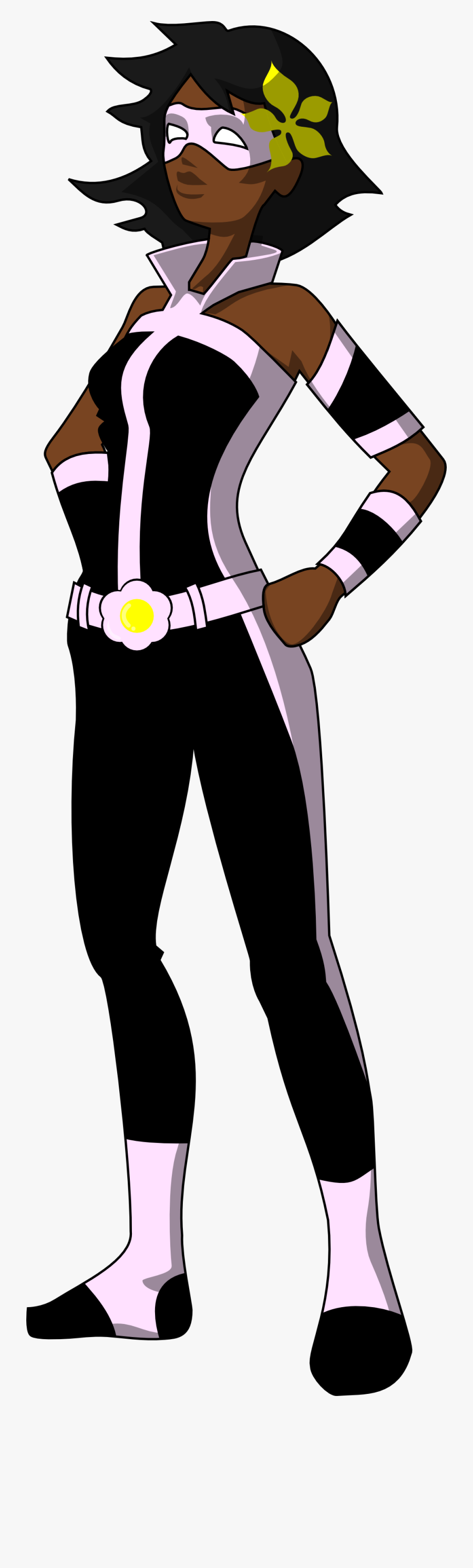 Heroine - Clipart - Flower Superhero, Transparent Clipart