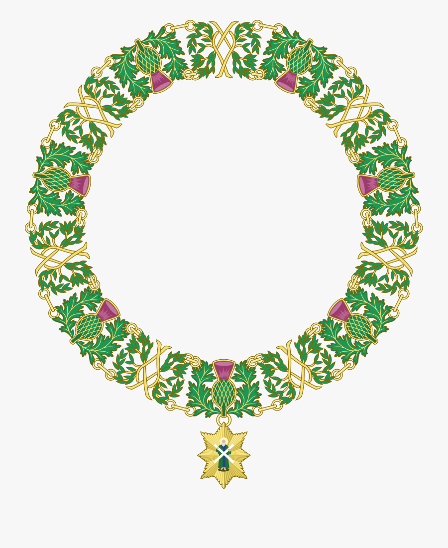 File Order Of The - Order Of The Thistle Heraldry, Transparent Clipart