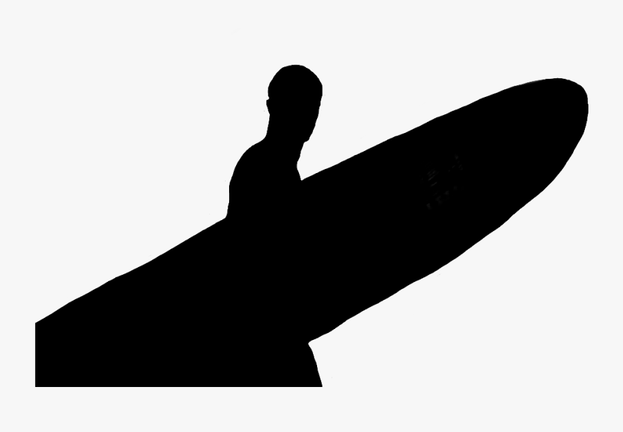 #surf #surfboard #ocean #man #silhouette #surfing - Surfing Transparent Silhouette, Transparent Clipart