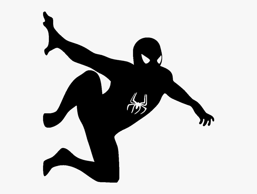 Spiderman Silhouette, Transparent Clipart