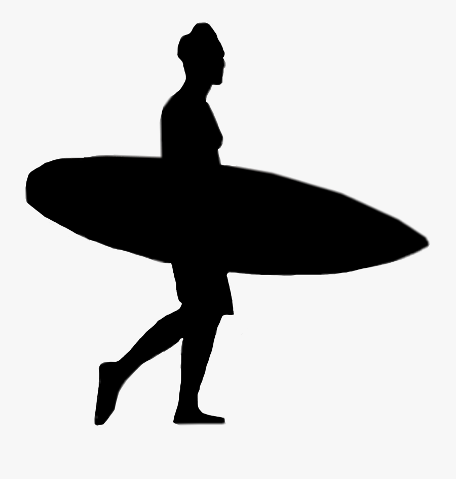 #surf #surfing #surfboard #surfer #sillouette #beach - Surfing, Transparent Clipart