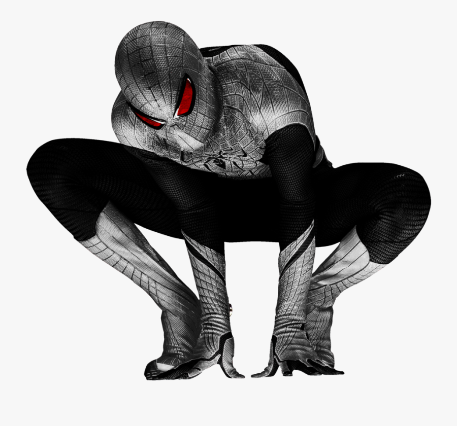 Spiderman Black - Silver Spider Man, Transparent Clipart