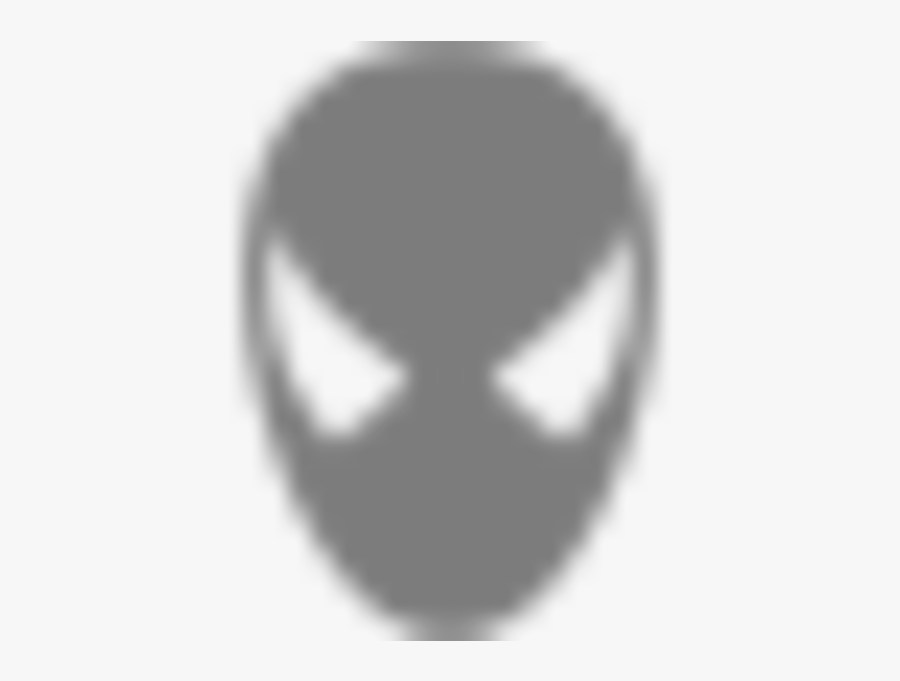 Black Spiderman Head, Transparent Clipart