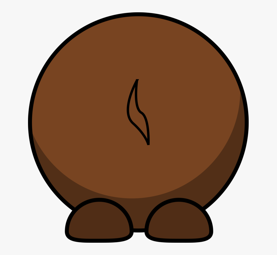 Gnu, Back, Brown, Animal, Cartoon, Cute, Funny, Mammal - Animals Front And Back Clipart, Transparent Clipart