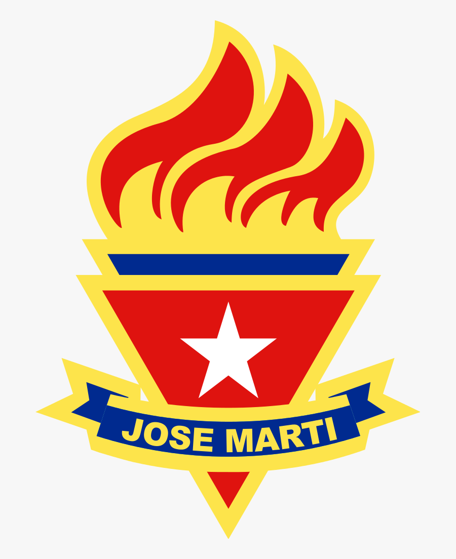Emblema Pioneros Cuba - Organización De Pioneros José Martí, Transparent Clipart