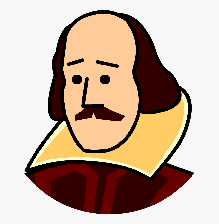 William Shakespeare Cliparts - Shakespeare Clipart Png, Transparent Clipart