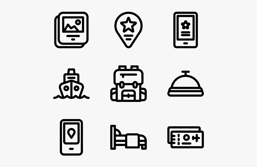 Travel - Vector Hot Dog Icon, Transparent Clipart