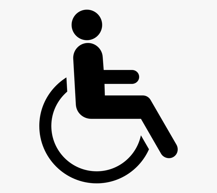Person With Disability Logo, Transparent Clipart