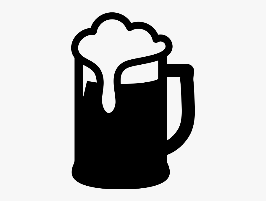 Amsterdam In Oct - Beer Mug Clip Art Black And White, Transparent Clipart