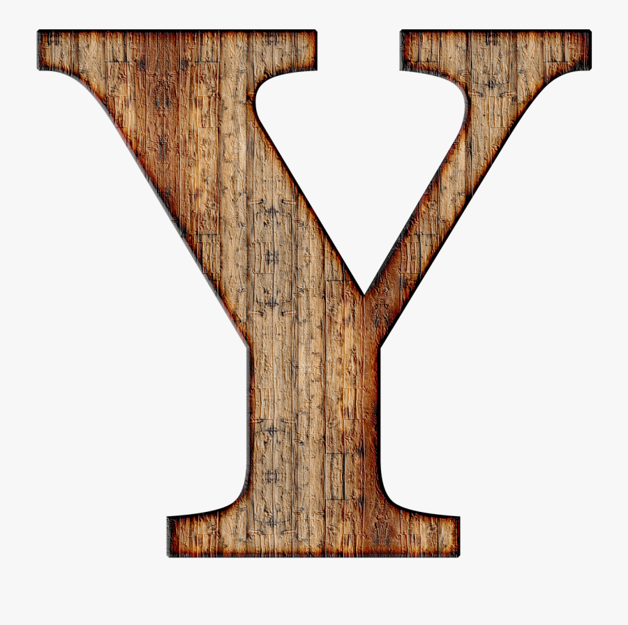 Wooden Capital Letter Y - Letter Y Transparent Background, Transparent Clipart