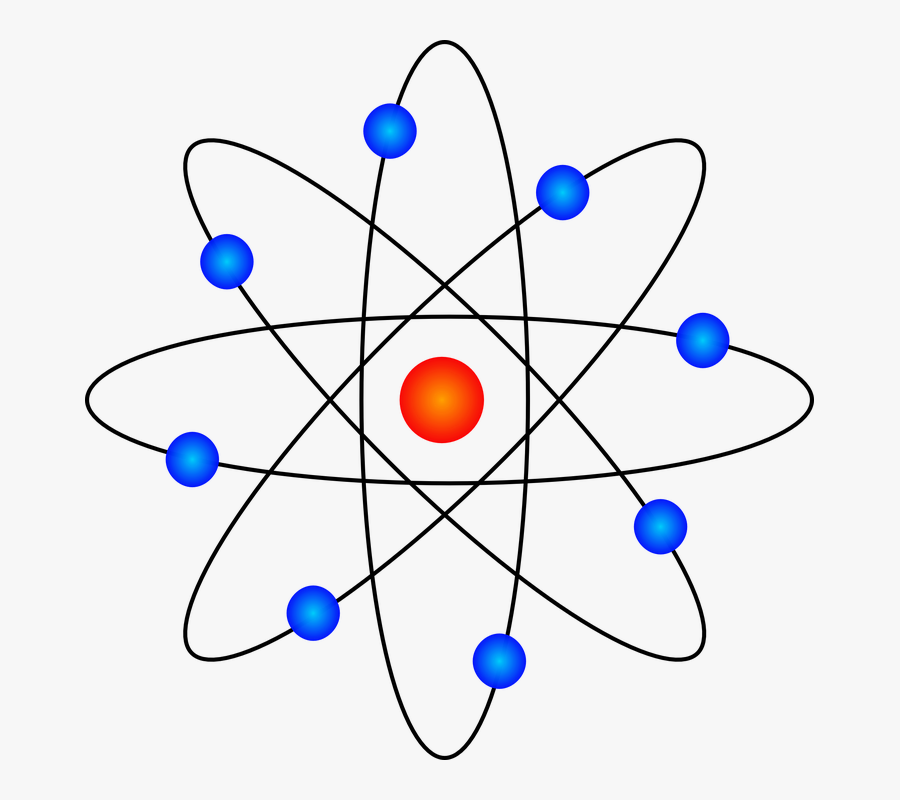 Atom, Neutron, Nucleus, Protron, Electron, Science - Atom Model Transparent, Transparent Clipart