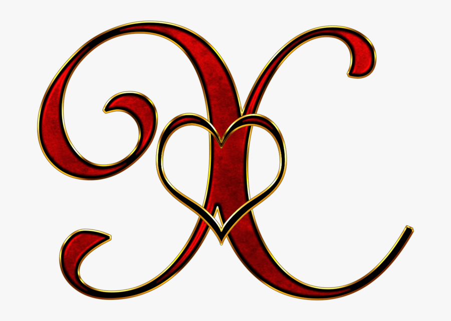 Alfabeto Com O Coração Letra, Transparent Clipart