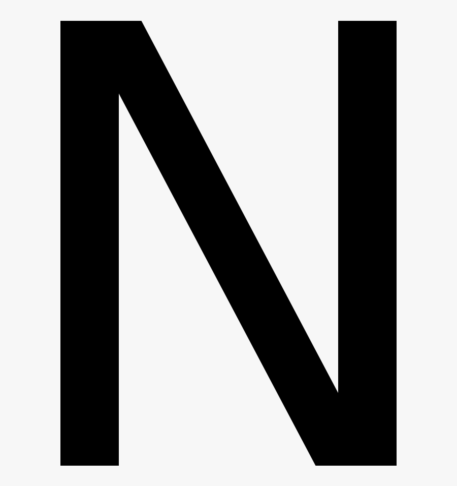 Clip Art Wiktionary - Letter N Clipart Black, Transparent Clipart