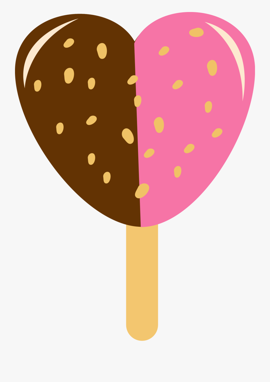 Popsicle Heart Transparent Png, Transparent Clipart