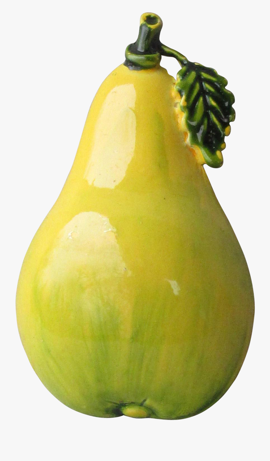 Clip Art Vintage S Enamel Pear - Papaya, Transparent Clipart