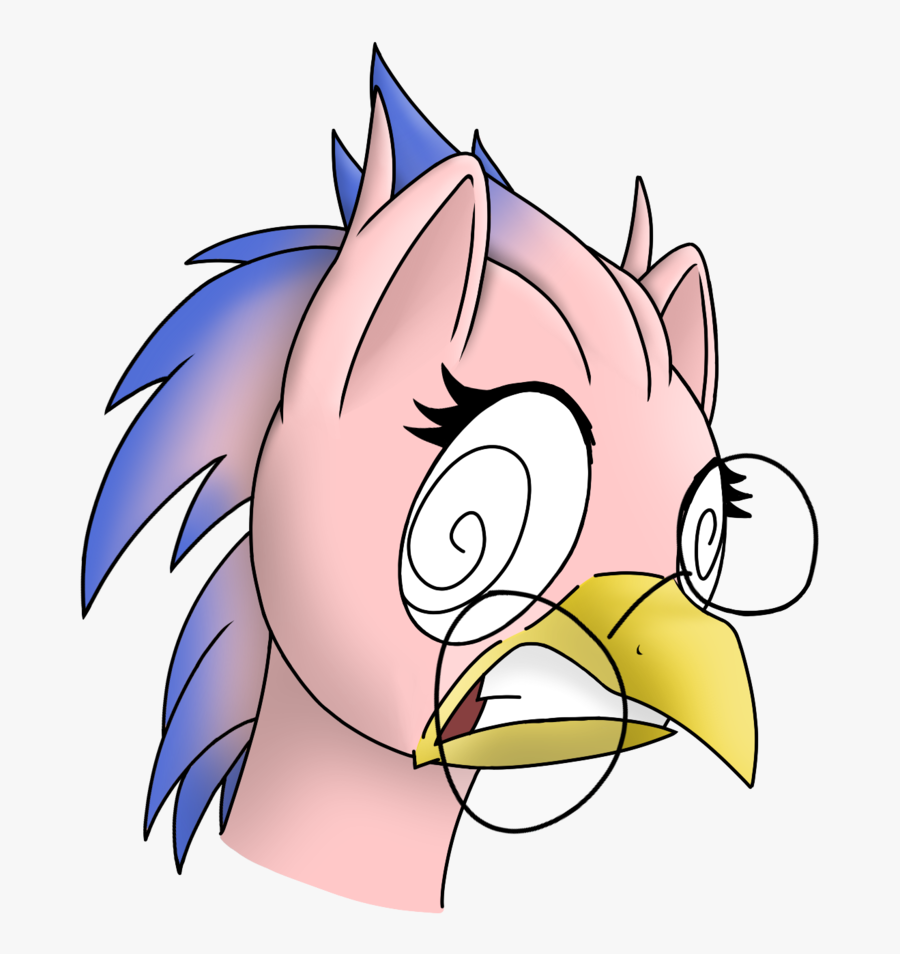 Silver Dash, Bust, Classical Hippogriff, Colored Sketch, - Cartoon, Transparent Clipart