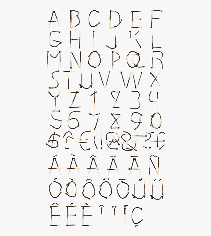 Clip Art Font Matches - Calligraphy, Transparent Clipart