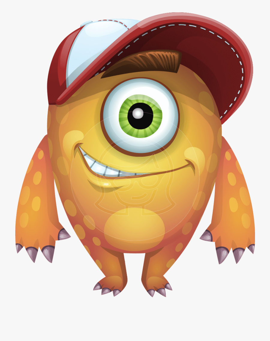 Cyclops Monster Cartoon Vector Character Aka One-eyed - One Eyed, Transparent Clipart