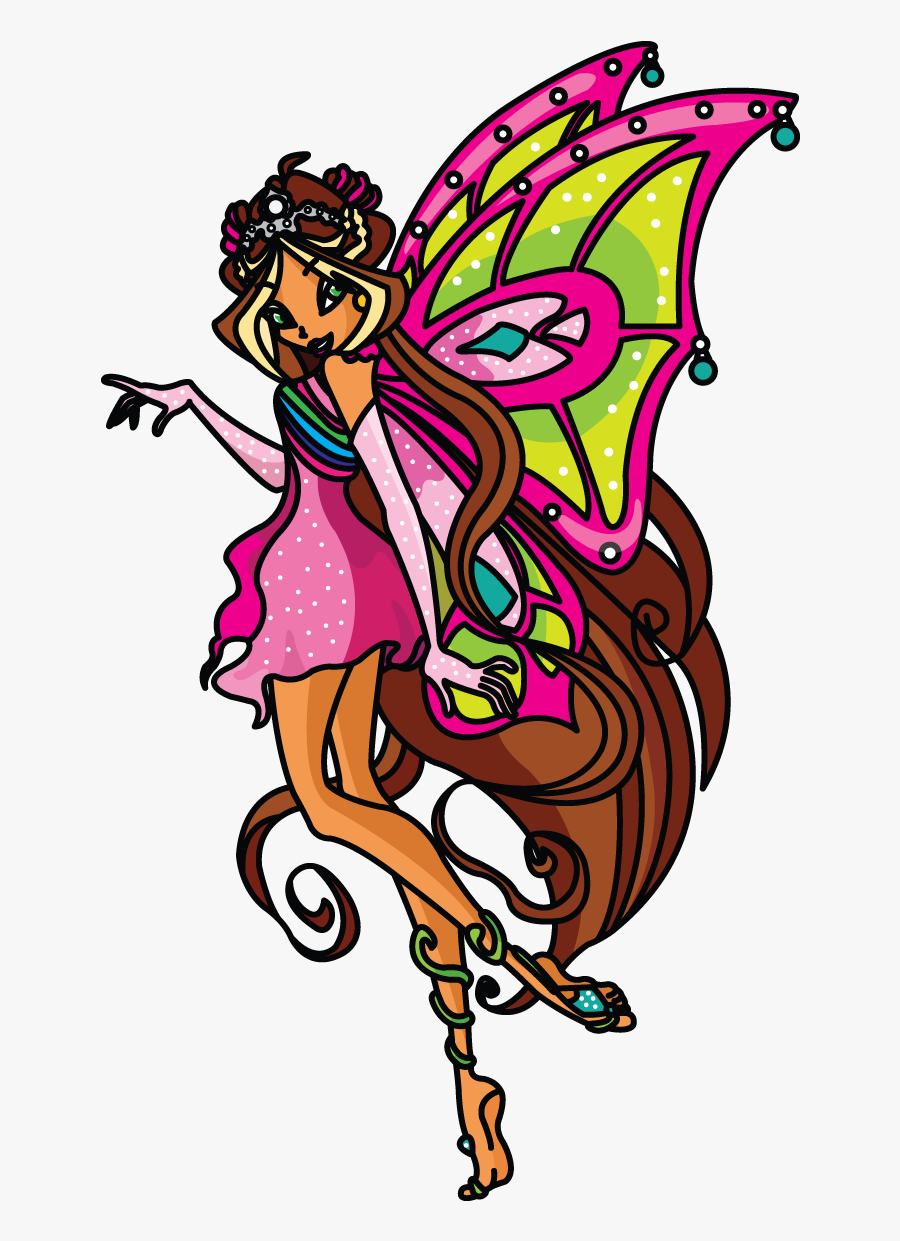 Flora, Winx, Step By Step Drawing Tutorial Http - Illustration, Transparent Clipart