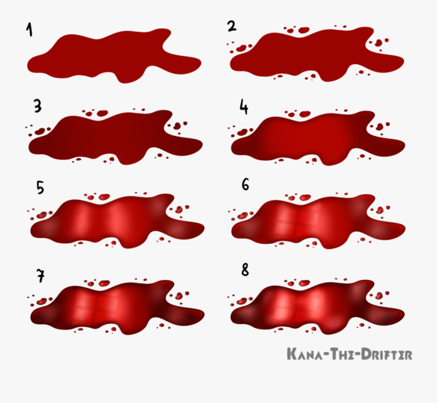 Transparent Spilled Clipart - Draw Blood On The Floor, Transparent Clipart