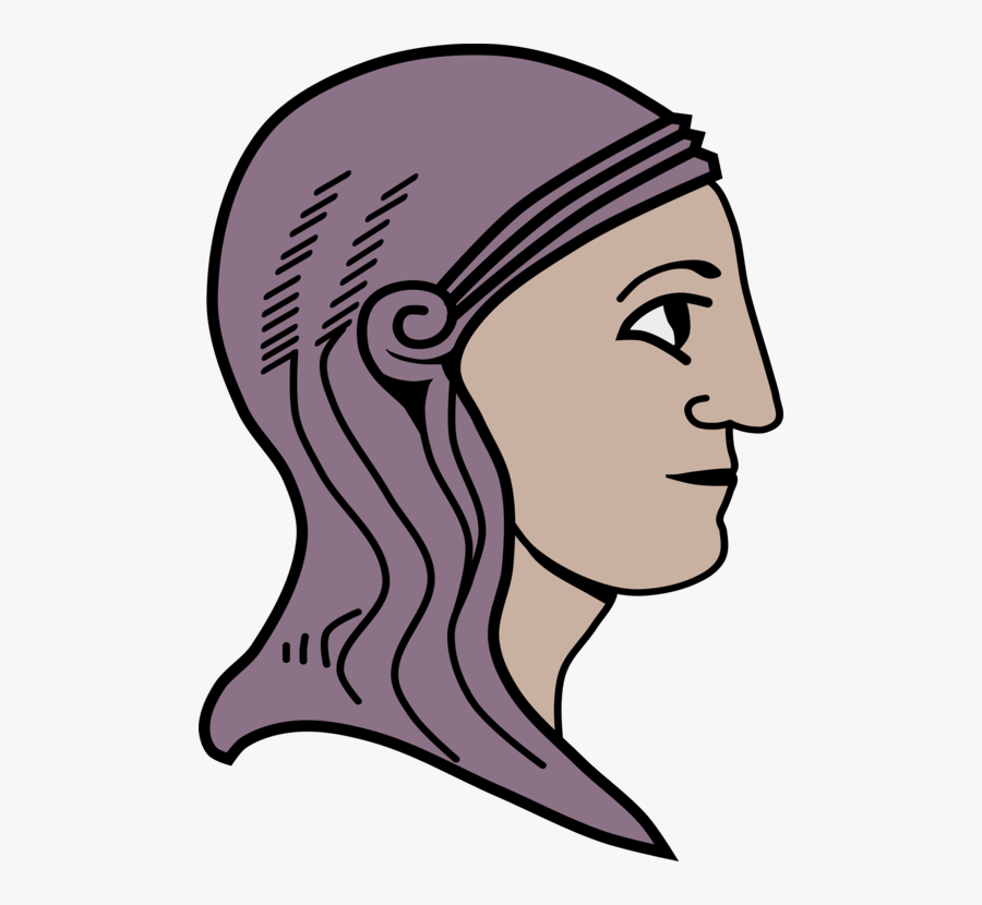 Forehead,head,neck - Png Desenho Mulher Com Lenço Na Cabeça, Transparent Clipart