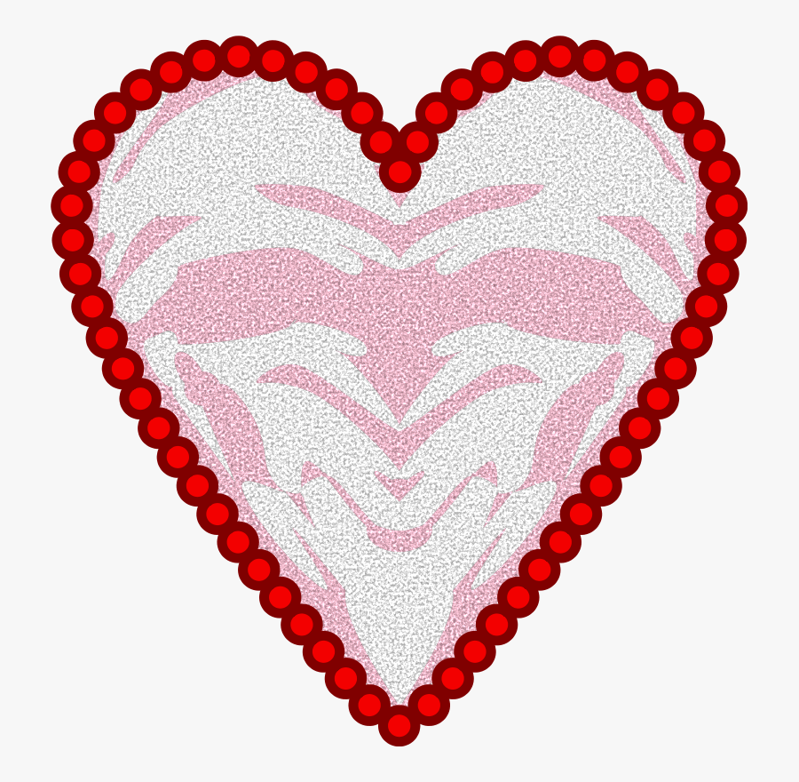 Doily Heart - Red Moti Mangalsutra Design, Transparent Clipart
