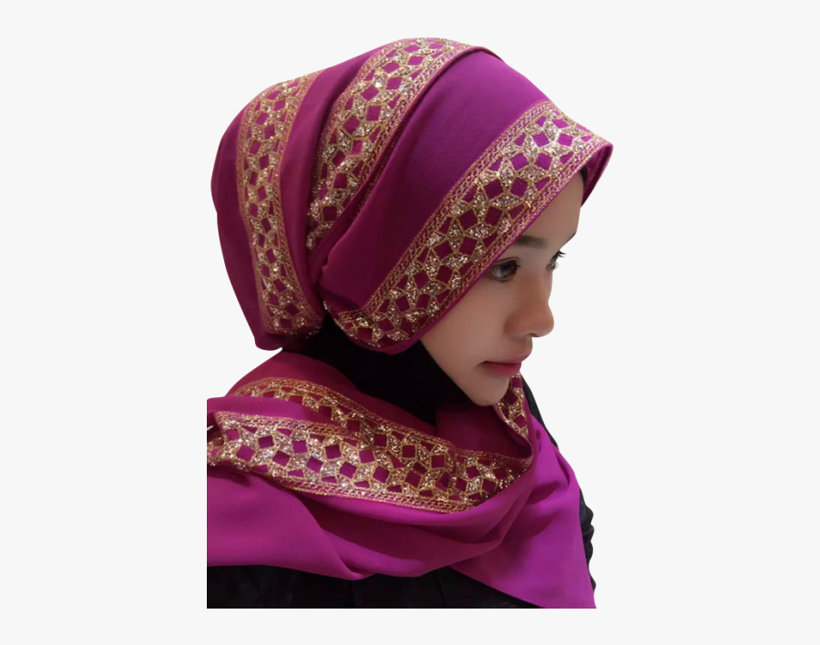 Clip Art Women Hijab Scarves Girl - Child, Transparent Clipart