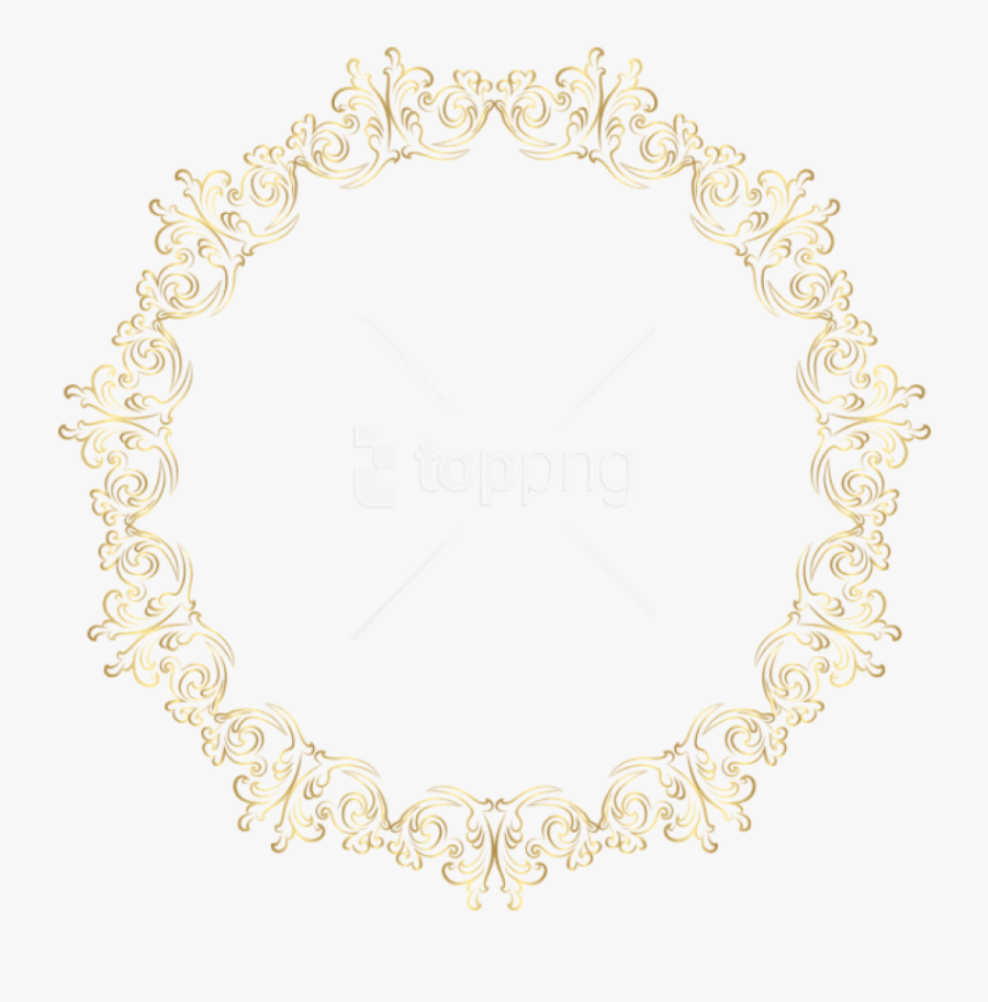 Free Png Download Border Frame Gold Clipart Png Photo - Bordes Redondos Para Tarjetas, Transparent Clipart