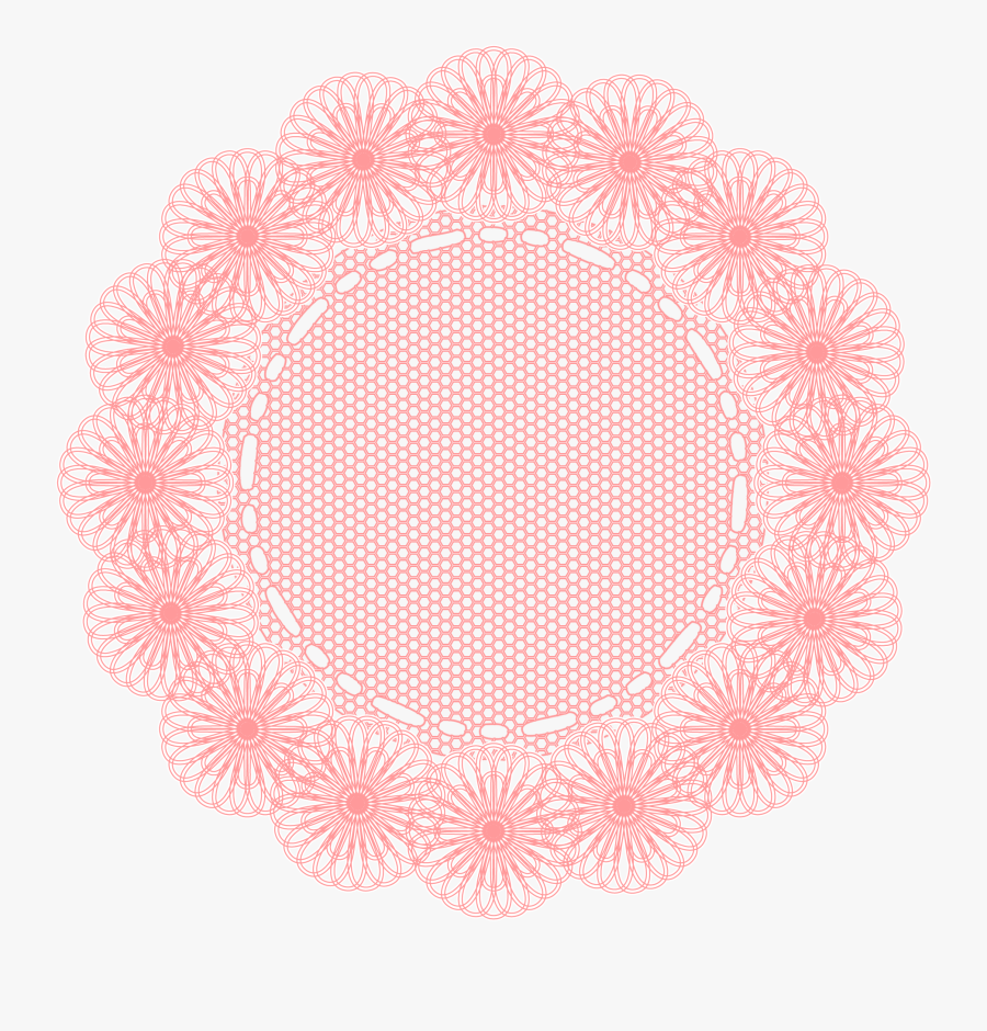 Doily Vector Digital - Circle, Transparent Clipart