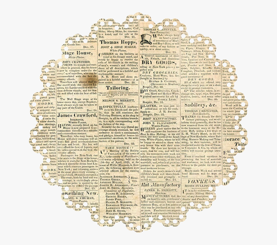 Doily Silhouette, Transparent Clipart