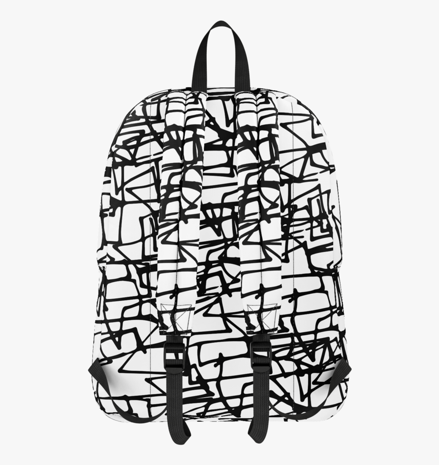 Black Scribbles - Backpack, Transparent Clipart