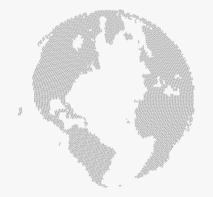 Monochrome - Globe Dots Png, Transparent Clipart
