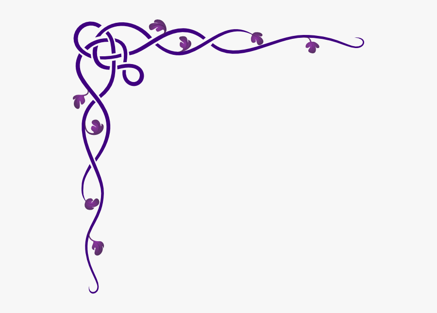 Transparent Ornamentos Decorativos Vectorizados Png - Purple Corner Border Design, Transparent Clipart