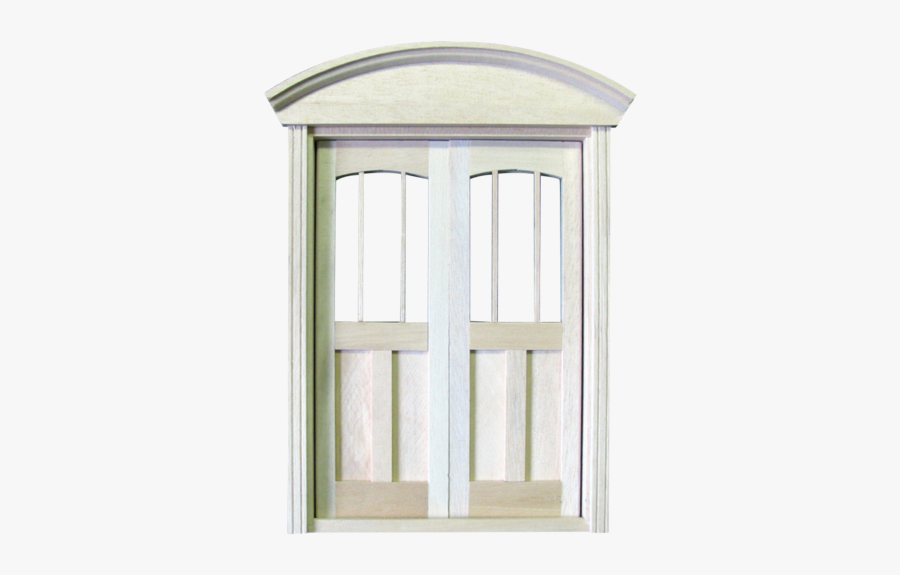 Queen Anne Dollhouse Double Door - Dollhouse Balcony Door, Transparent Clipart