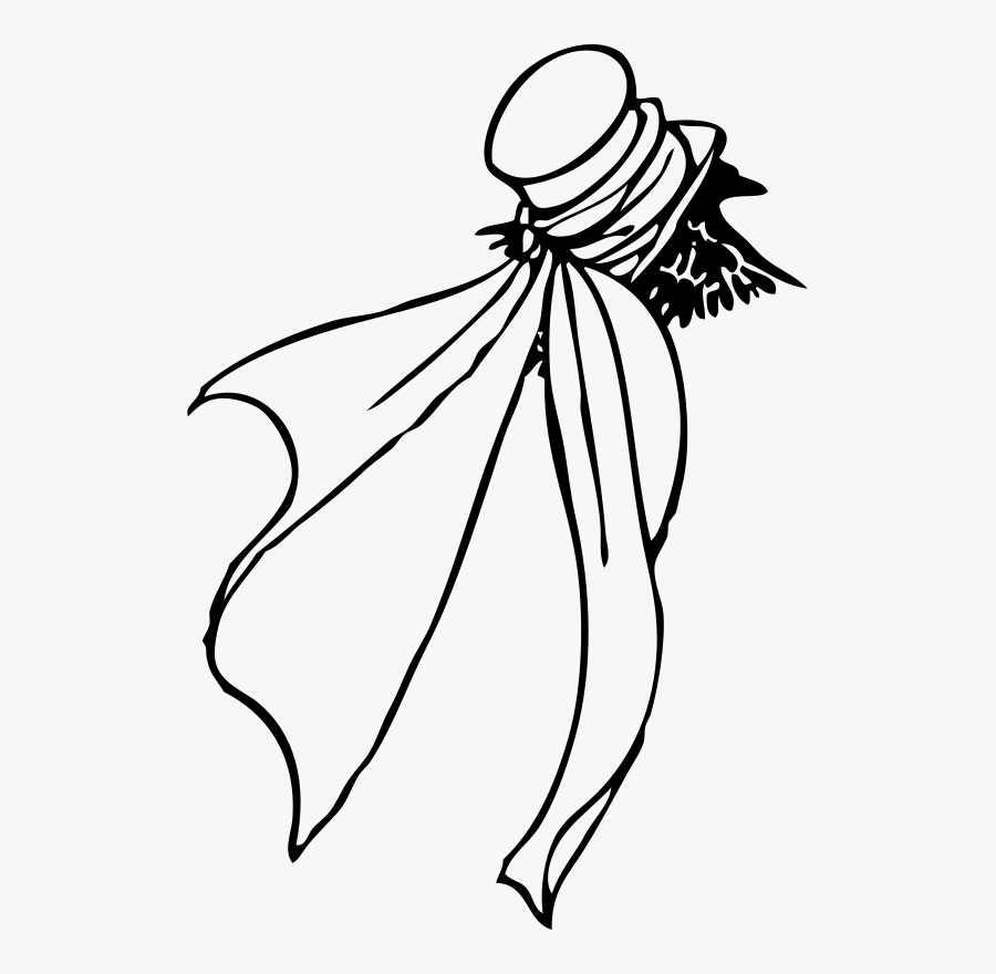 Scarf Outline, Transparent Clipart
