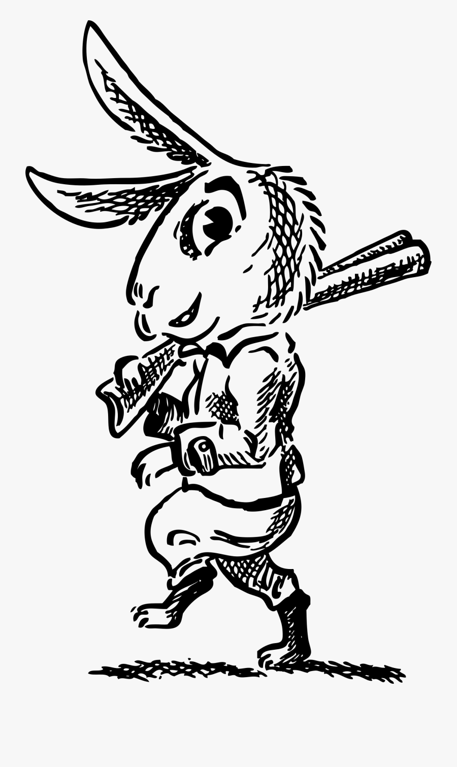 Hare With Shotgun Clip Arts - Happy Belated Easter Wishes, Transparent Clipart